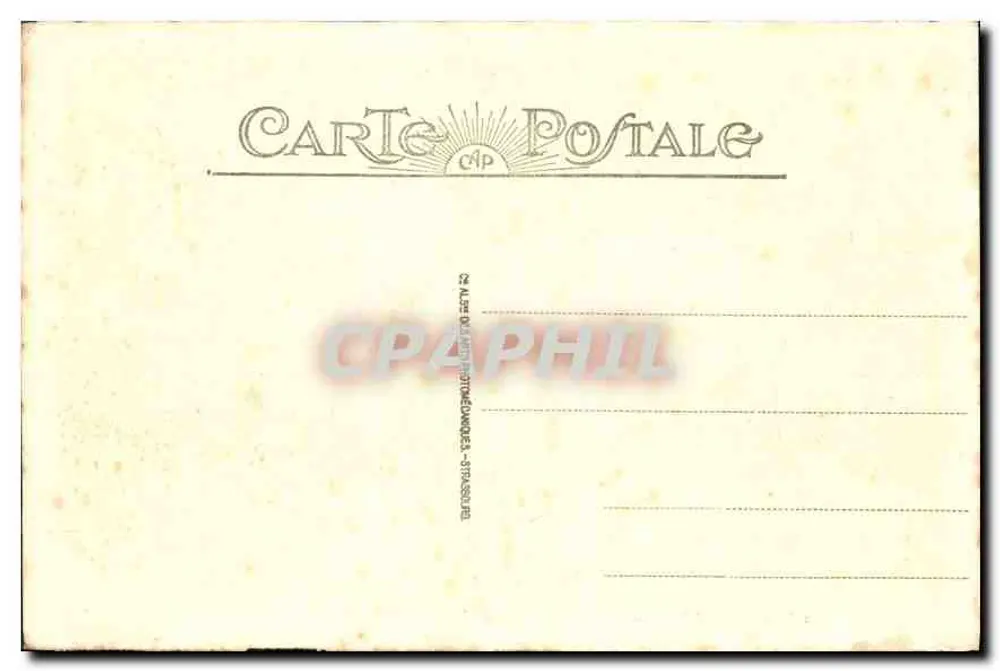 Straßburg - Die Universität, Ansicht der Place de la République — Verlag CIP, Nr. 193 - Rückseite