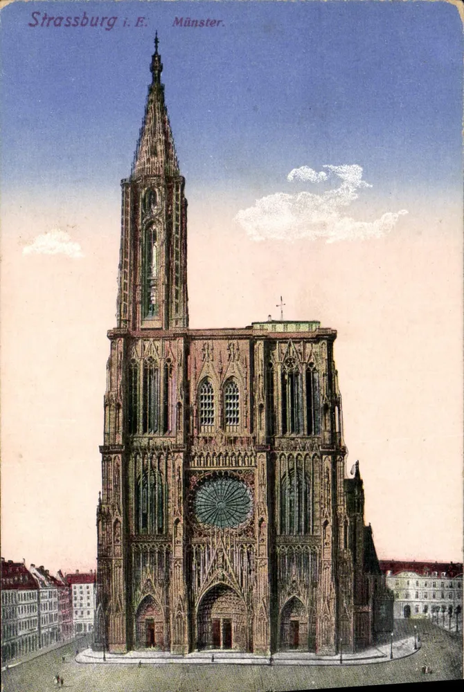 Strasbourg i. E. Münster — Catedral de Nossa Senhora — edição de Strasbourg - Frente