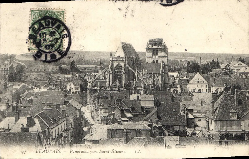 Beauvais — Panorama em direção a Saint-Étienne — LL. n°97 - Frente