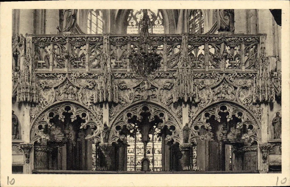 Troyes (Aube) — O Jubé da Madeleine — editor fotográfico de Troyes - Frente