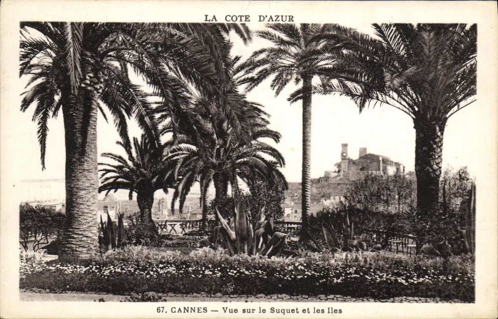 Cannes — Aussicht auf den Suquet und die Inseln — Munter, Kunstverlag, Nizza - Vorderseite
