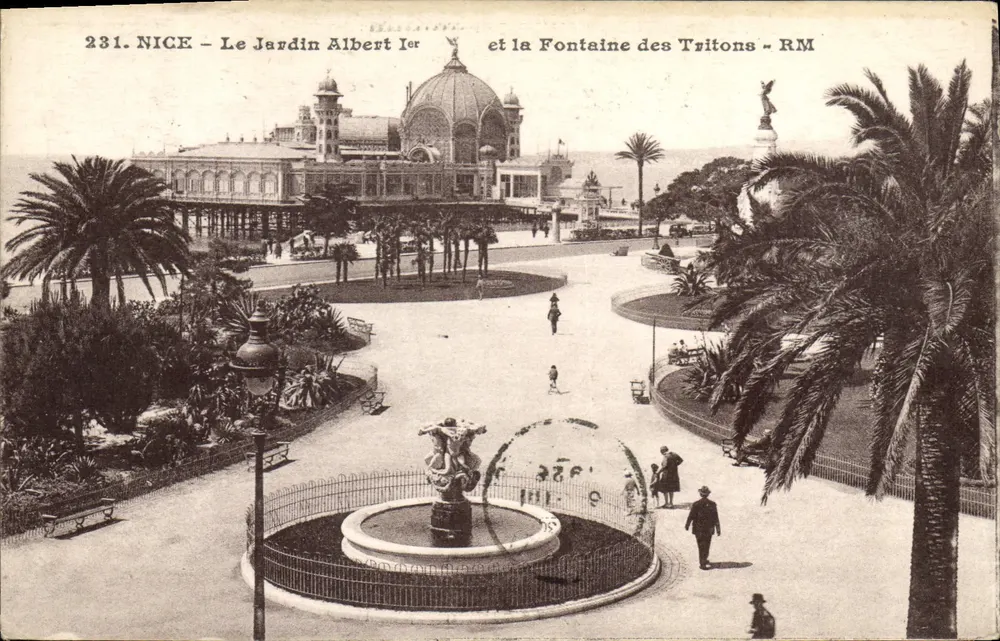 Nizza - Le Jardin Albert Ier und die Fontaine des Tritons - RM - Vorderseite