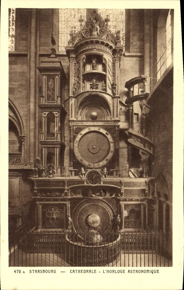 Straßburg — Kathedrale — Die astronomische Uhr — Verlag Cartes « La Cigogne » - Vorderseite