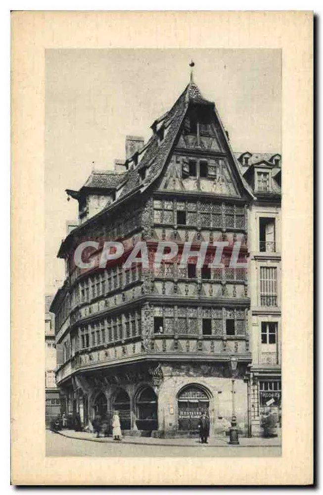 A Casa Kammerzell — Strasbourg — editor Lévy e Neurdein, Paris - Frente