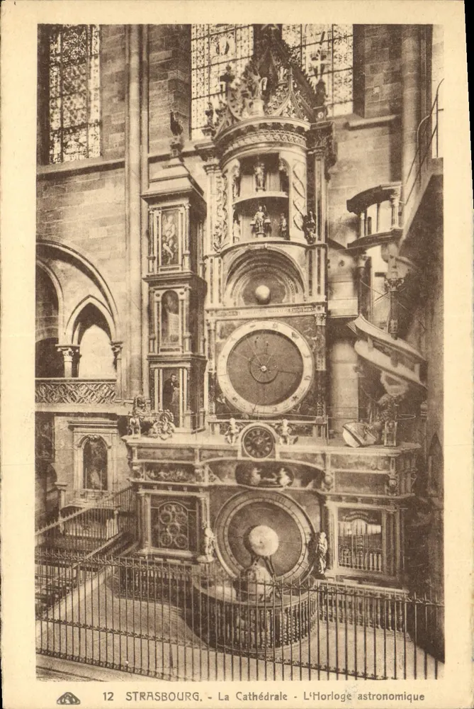 Straßburg - Die Kathedrale - Die astronomische Uhr — n°12 - Vorderseite