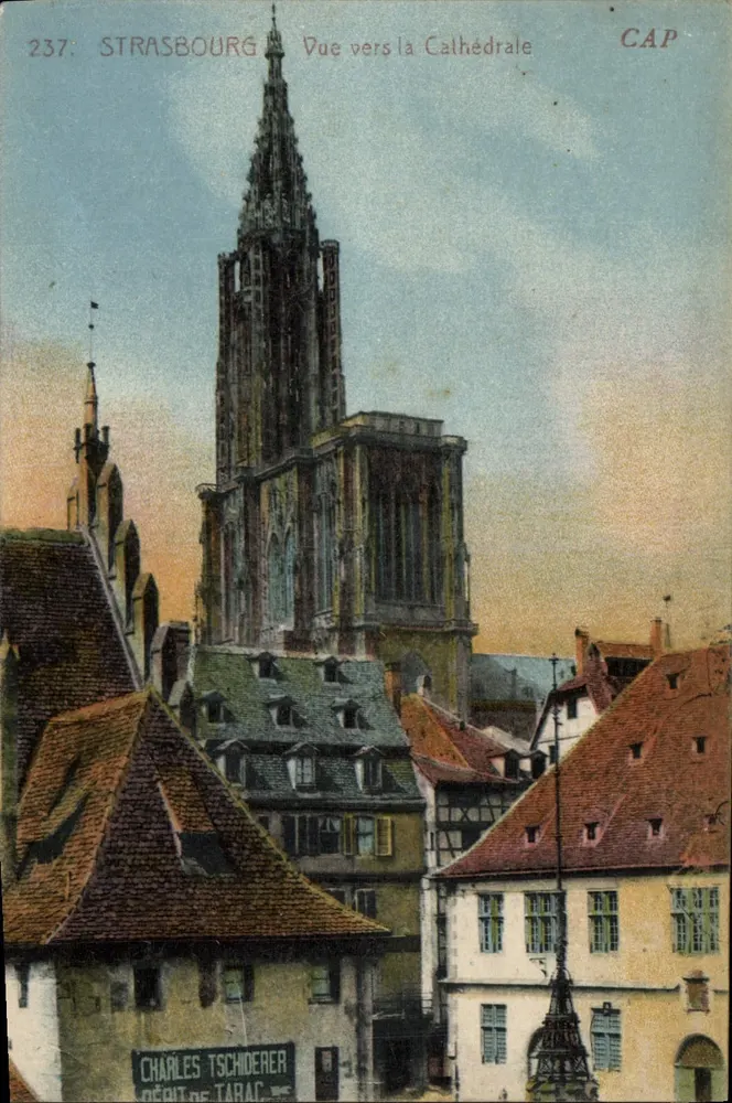 Estrasburgo — Vista em direção à Catedral — CAP, n°237 - Frente
