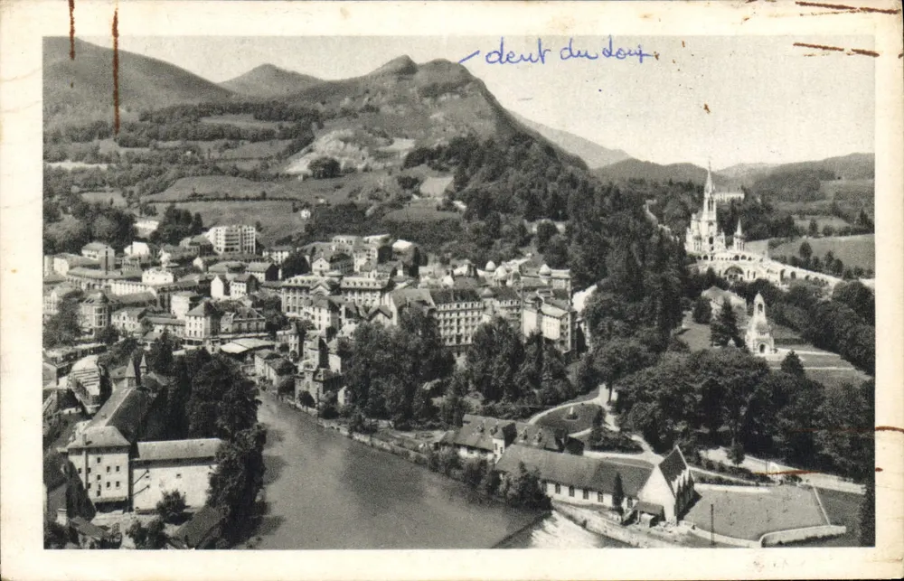 Lourdes — Allgemeiner Blick vom befestigten Schloss — Fotoausgabe Quinault - Vorderseite