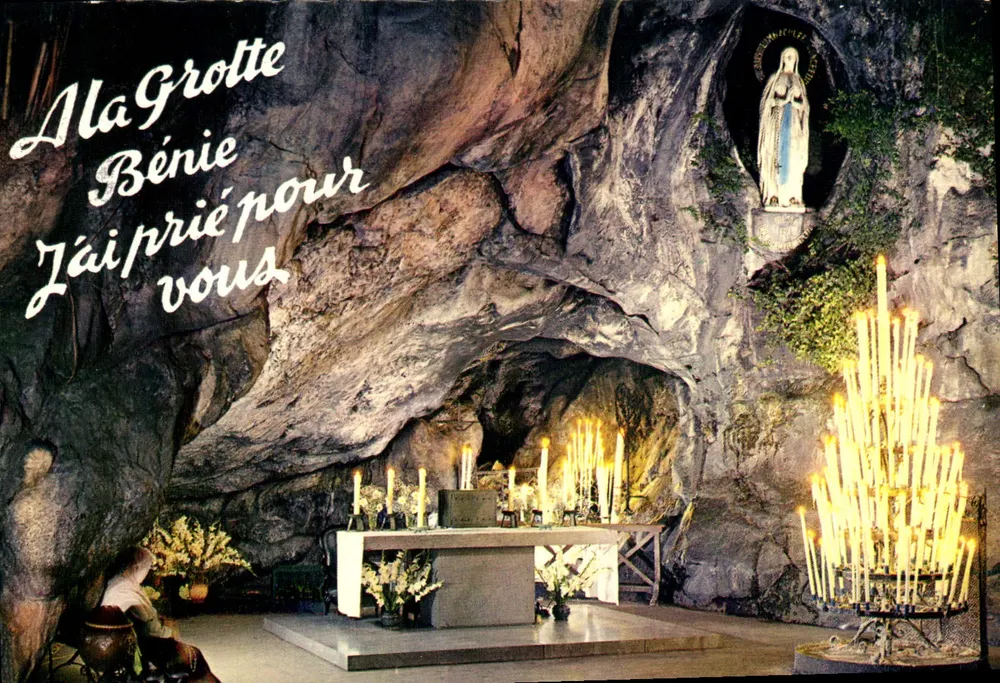 A Gruta de Lourdes — A Gruta Milagrosa — Editora IRIS MEXICHROME, n° 65 - Frente