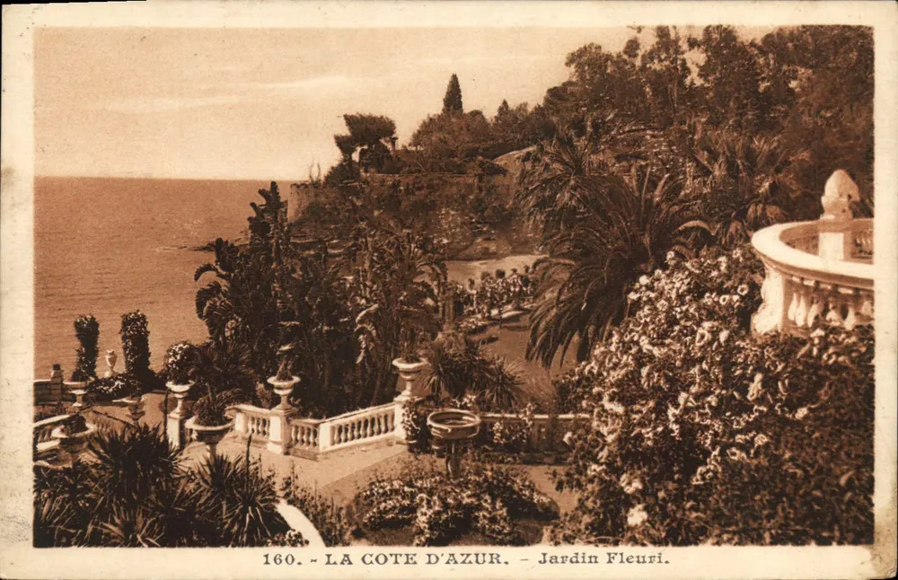 A Costa do Azul — Jardim Florido — Edições Roman e Manue, n°160 - Frente