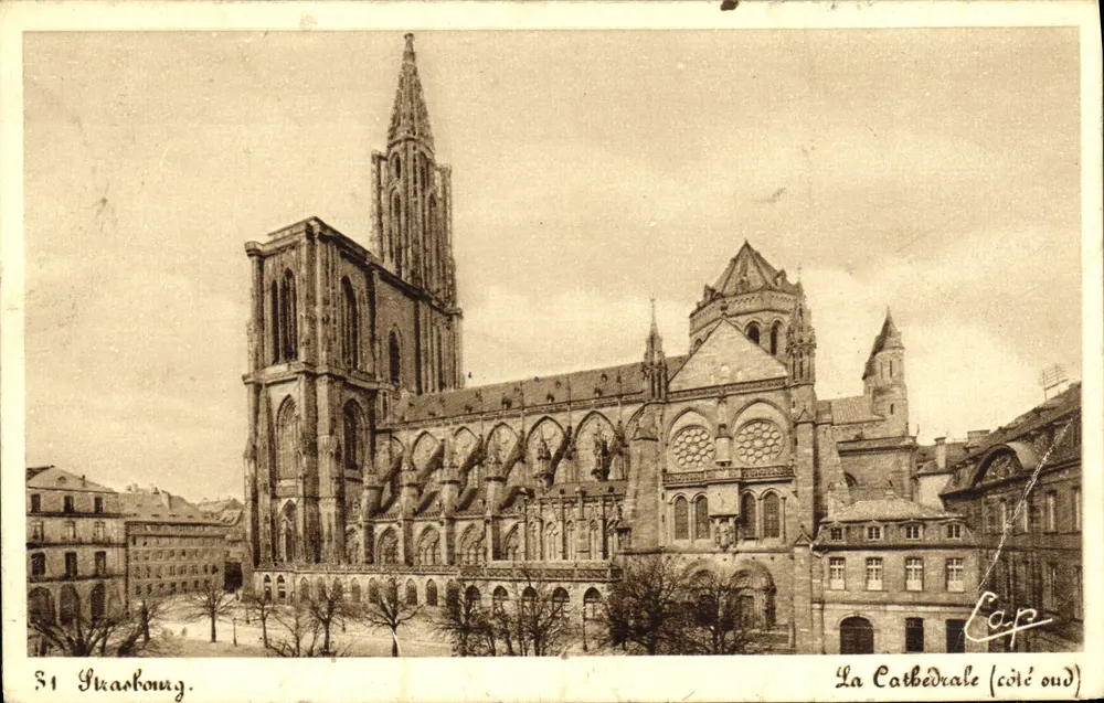 Strasbourg — A Catedral (lado oeste) — Cie des Arts Photographiques, Strasbourg - Frente