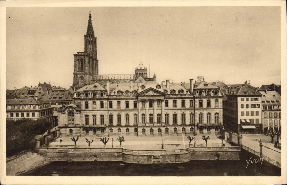 Straßburg — Das Palais de Rohan und die Kathedrale — Éditions d'Art Yvonn - Vorderseite