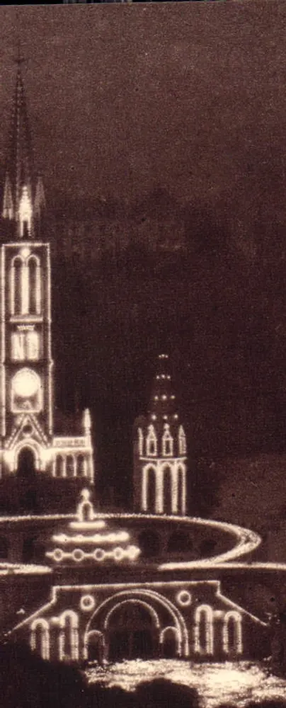Lourdes — O Rosário da Noite — Edições Jové, Pau (B.P.) - Frente