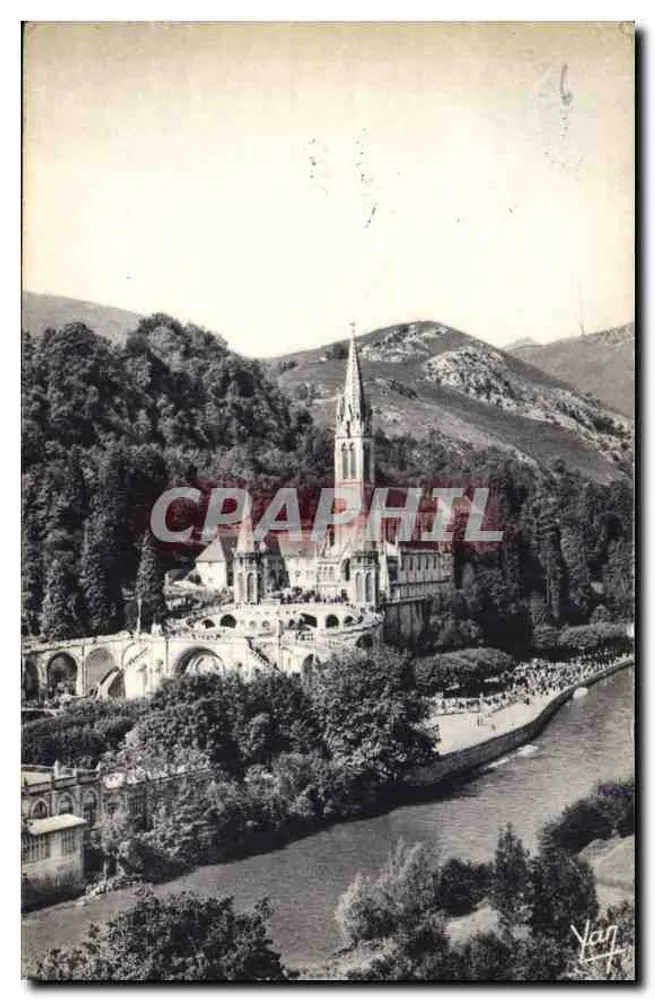 Lourdes — A Basílica e o Gave — Edição Photo Duhault, n°25 - Frente