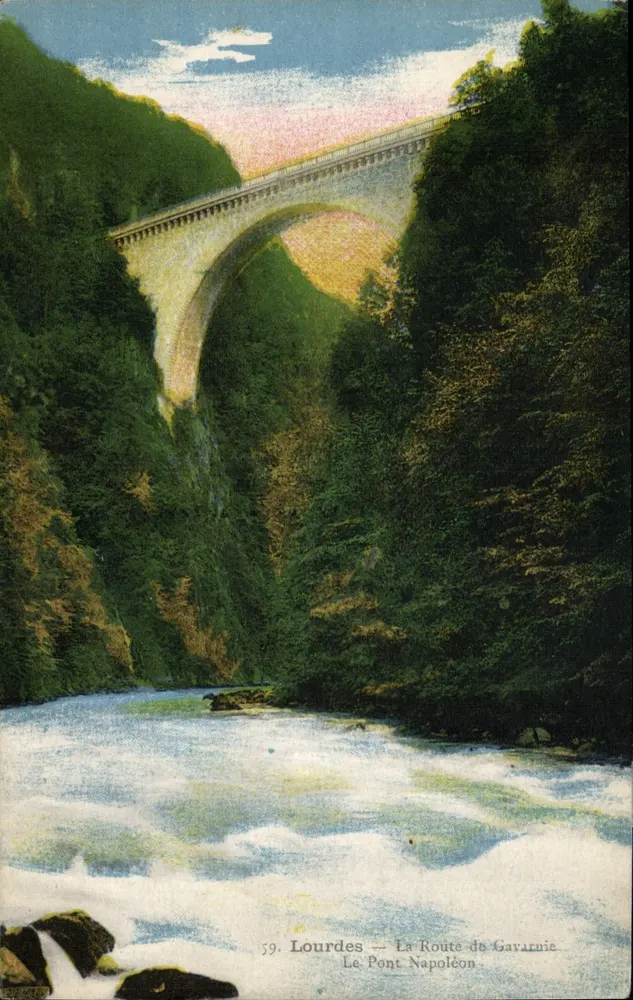 Lourdes — Die Straße von Gavarucie — Der Napoleonbrücke - Vorderseite