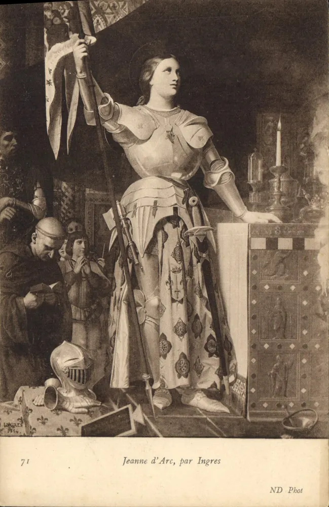 Joana d'Arc, de Ingres — reprodução — ND Phot, n°71 - Frente
