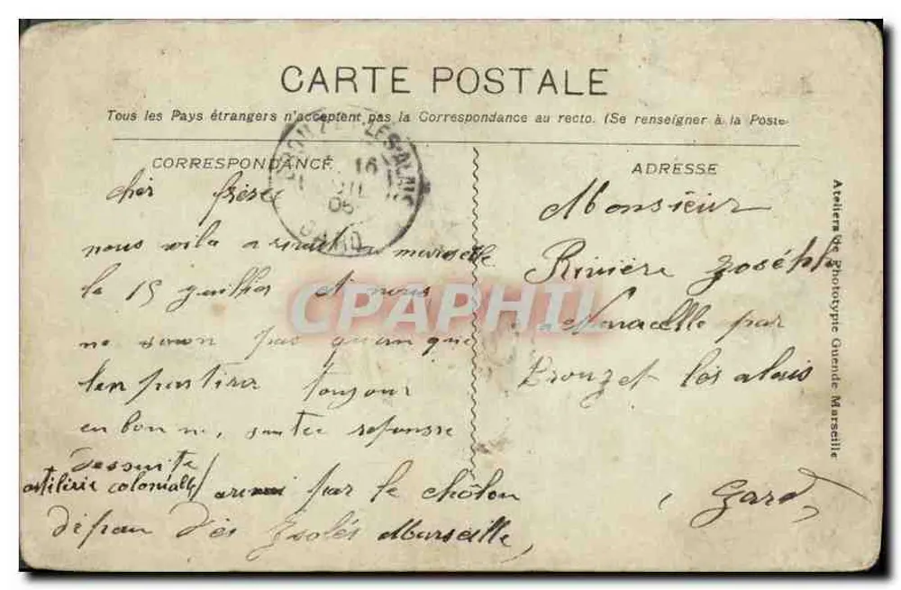 Exposição — Porte-Bonheur — Atelier de Phototypie Gourde Marseille - Verso