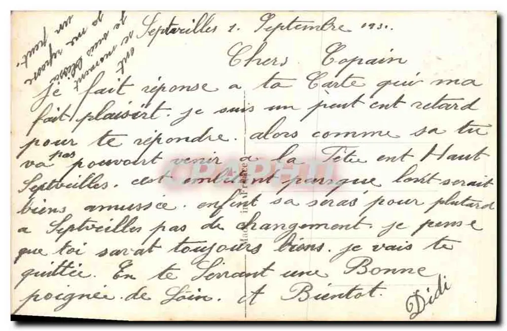 Liebendes Paar — Intime Szene — Verlag Lupet, Nr. 1228 - Rückseite