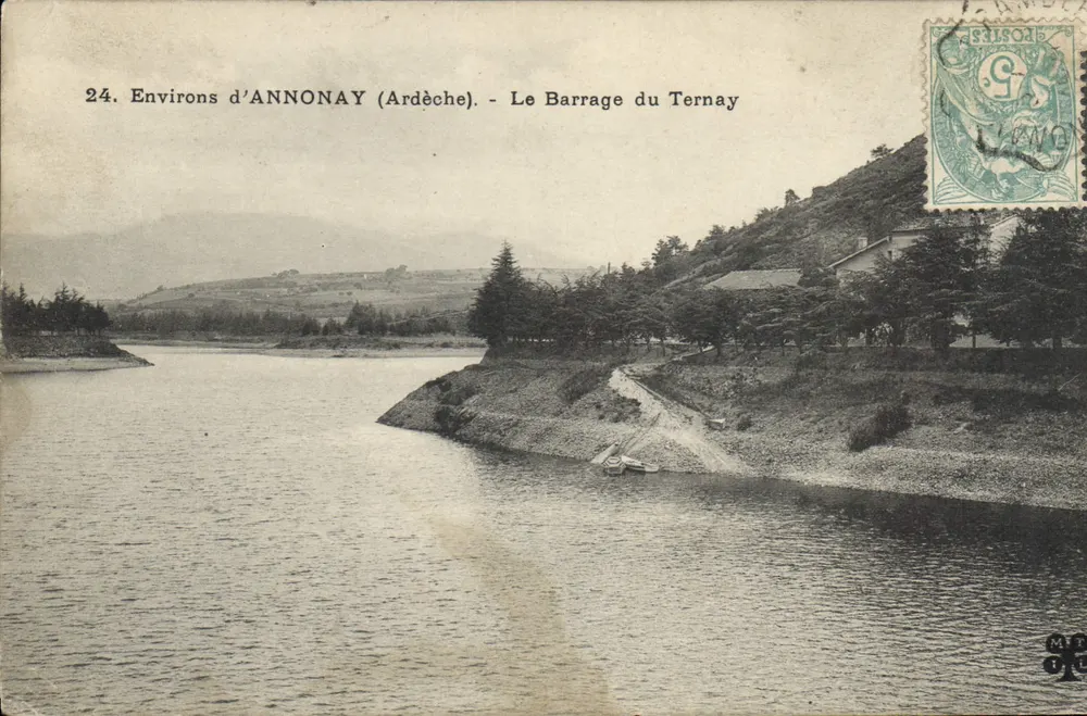 Rondom ANNONAY (Ardèche) — De Ternay-dam — Uitgever M.T. n°24 - Voorkant
