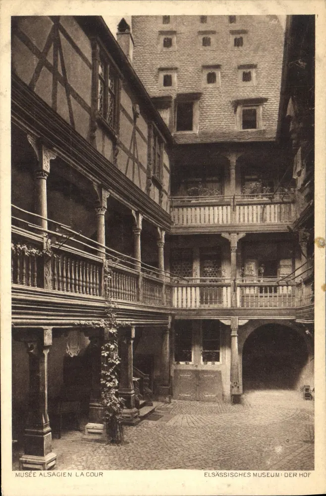 Museu Alsaciano La Cour — ELSÄSSISCHES MUSEUM DER HOF — Editor: Museu Alsaciano, Hélo 6 - Frente