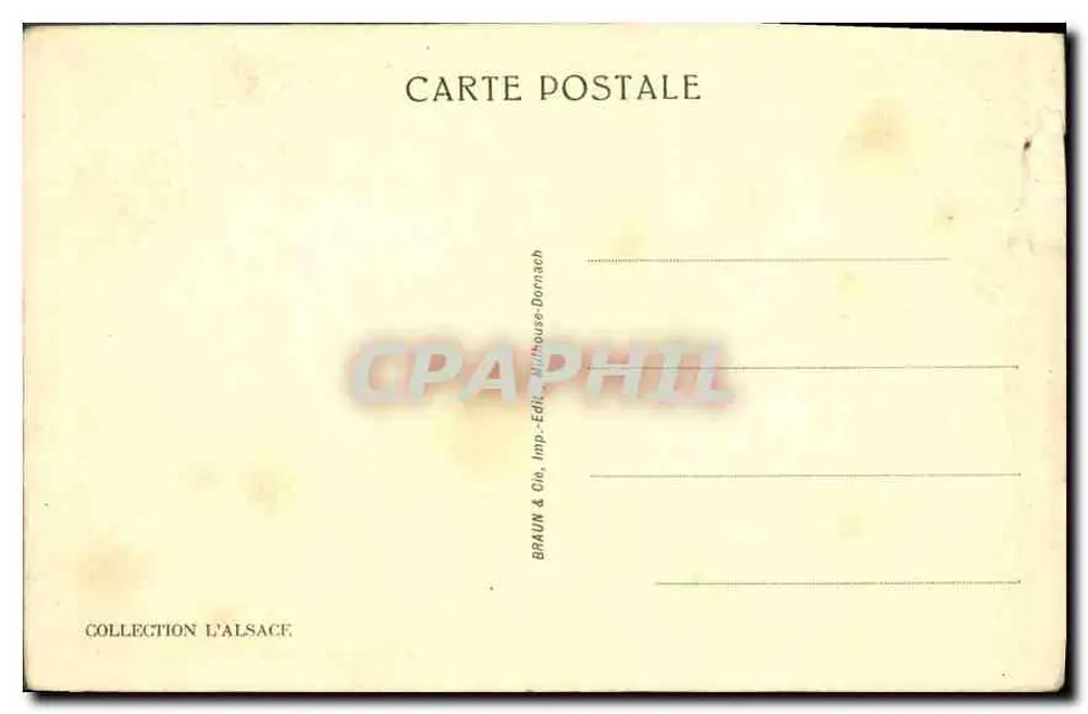 Colmar — Oriel der Polizeikommission — Braun & Cie, Dornach - Rückseite