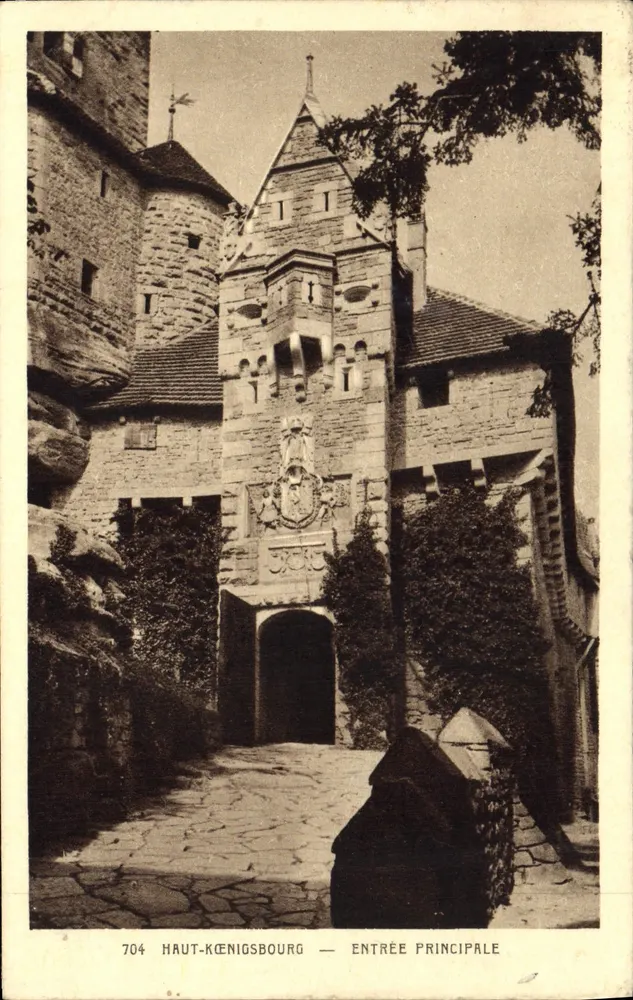 Haut-Königsbourg — Haupteingang — Braun & Cie, gedruckt in Dornach - Vorderseite