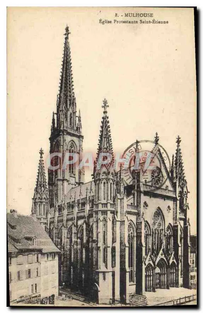 Mulhouse — Evangelische Kirche Saint-Étienne - Vorderseite