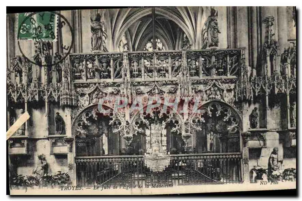 Troyes — Der Jubé der Kirche der Madeleine — ND Phot - Vorderseite