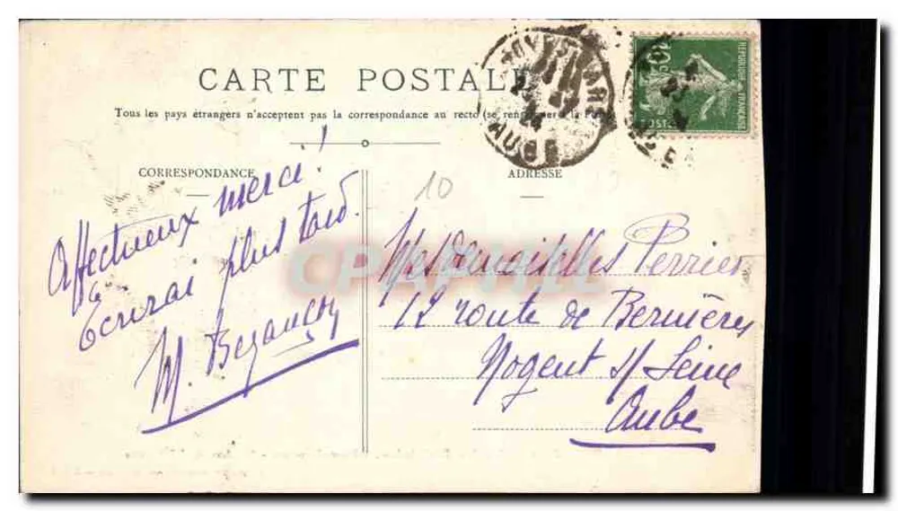 Troyes - Kirche St-Nizier. Das Begräbnis - Grab des 16. Jahrhunderts — J. S. T. - Rückseite