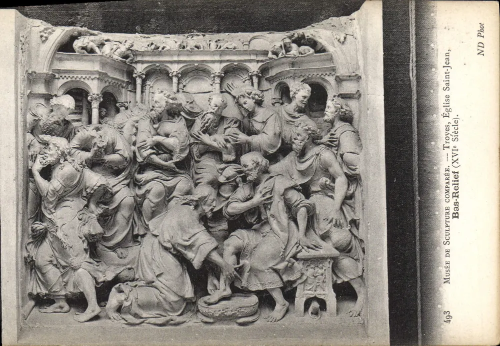 Basrelief der Kirche Saint-Jean in Troyes — Museum für vergleichende Skulptur — 16. Jahrhundert - Vorderseite