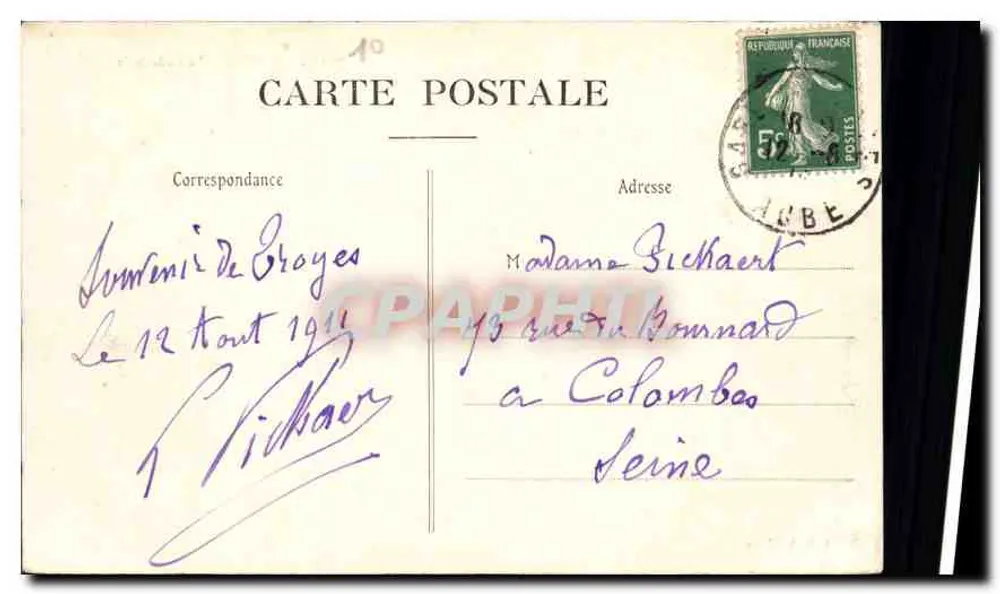 Troyes — A Catedral — Coleção I, n°122 - Verso