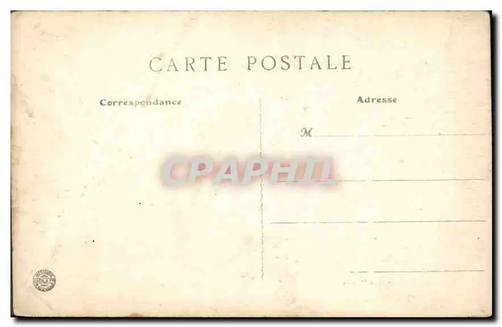 Brienne-le-Château — Das Schloss — Die Bibliothek, Louis XVI Stil — Verlag Vve Maitret - Rückseite