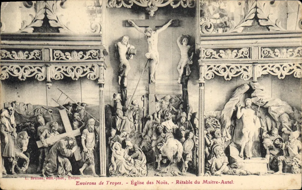 Kirche der Noës - Altarretabel des Hauptaltars — L. Brunon, Verlag-Fotograf, Troyes - Vorderseite