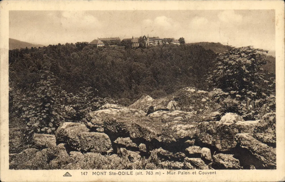 Monte Ste-Odile (alt. 763 m) — Muro Pagan e Mosteiro — série 147 - Frente