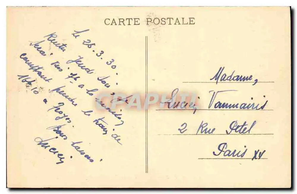 Troyes - A Valle Suíça — Ponte metálica sobre um caminho florestal — M.P.A. n°55 - Verso