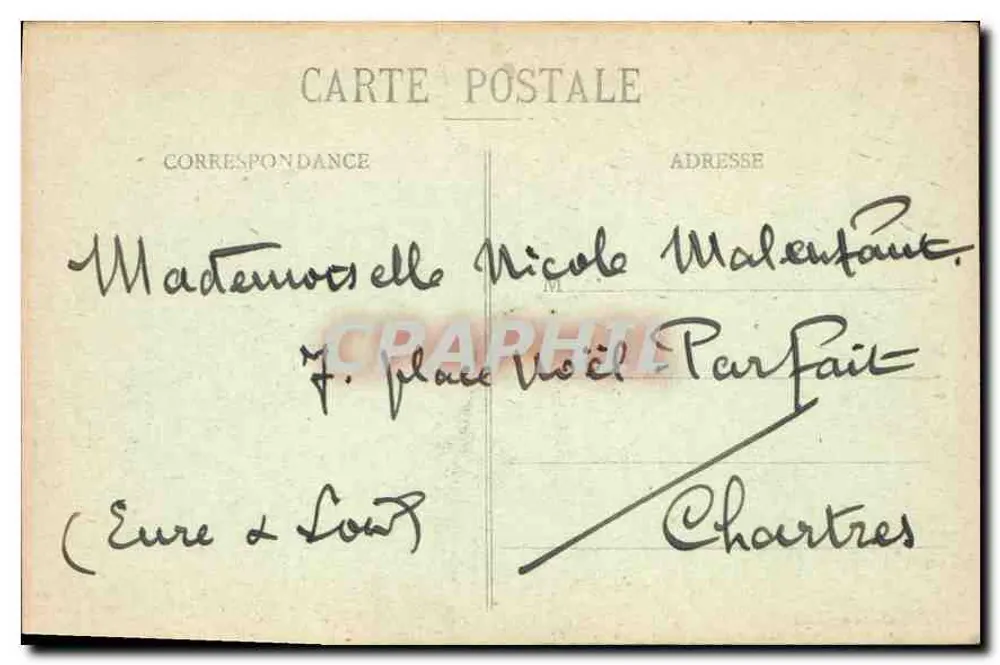 Troyes - A Catedral — editor G. Calman (n° 61) - Verso