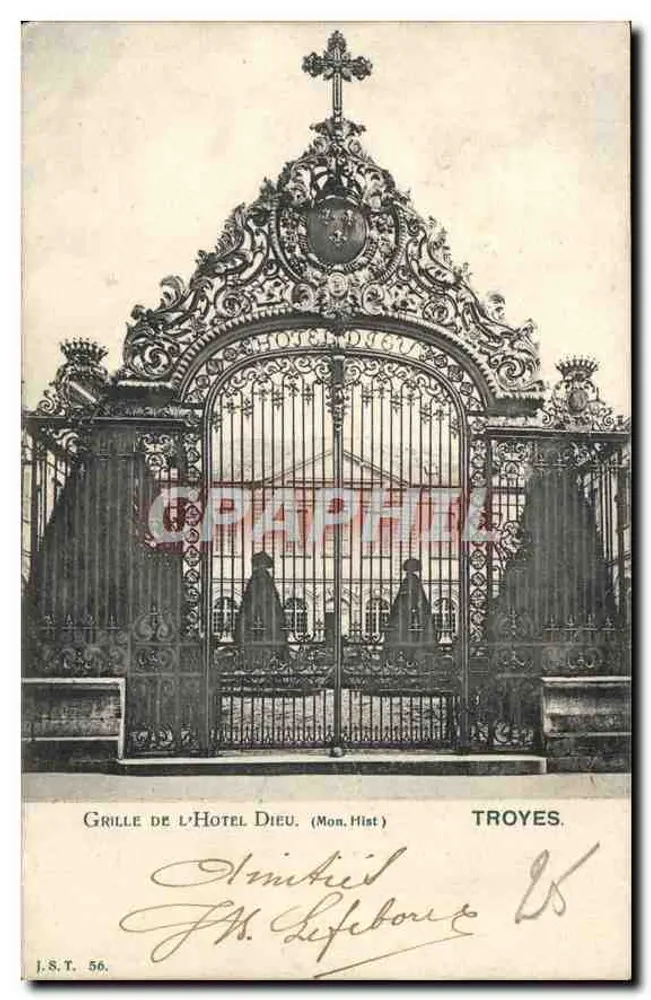 Tor des Hôtel-Dieu — TROYES — J.S.T. 56 - Vorderseite