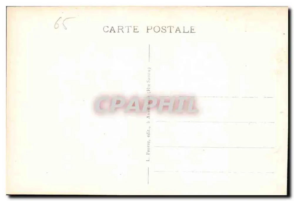 Tal von Chamonix vom Mont Lachat aus gesehen — Mont-Blanc-Bahn — n°13 — L. Fauraz, Verlag, 3 Avenue (Bie-Savoue) - Rückseite
