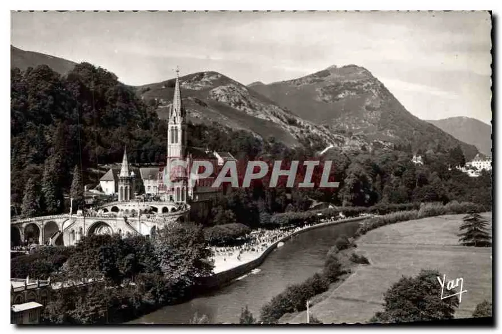 Lourdes — A Basílica e o Gave — Édition QUINAULT, Lourdes - Frente