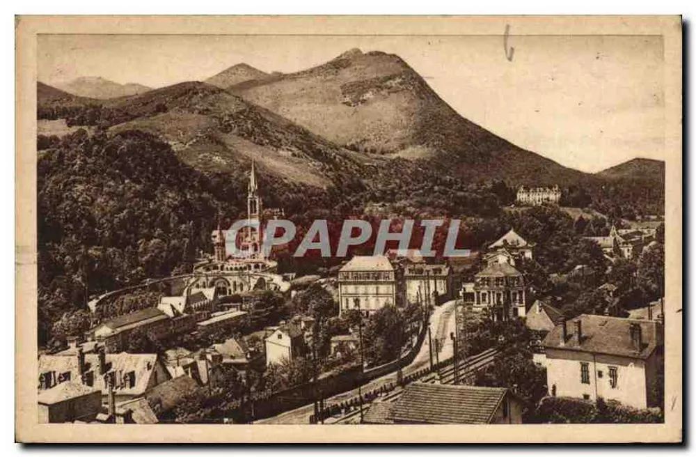 Lourdes — Allgemeiner Blick auf die Basilika von der Route de Pau — Éditions Labouche Frères - Vorderseite
