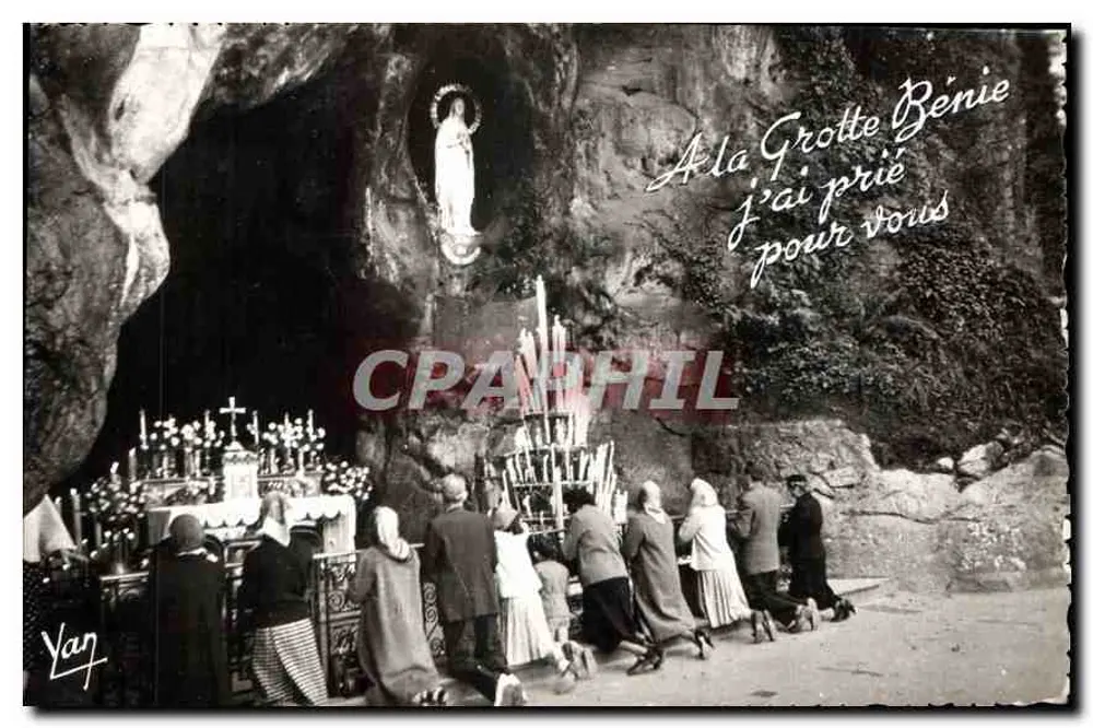 Gruta de Lourdes — Virgem Maria — Edição QUINAULT, Lourdes - Frente