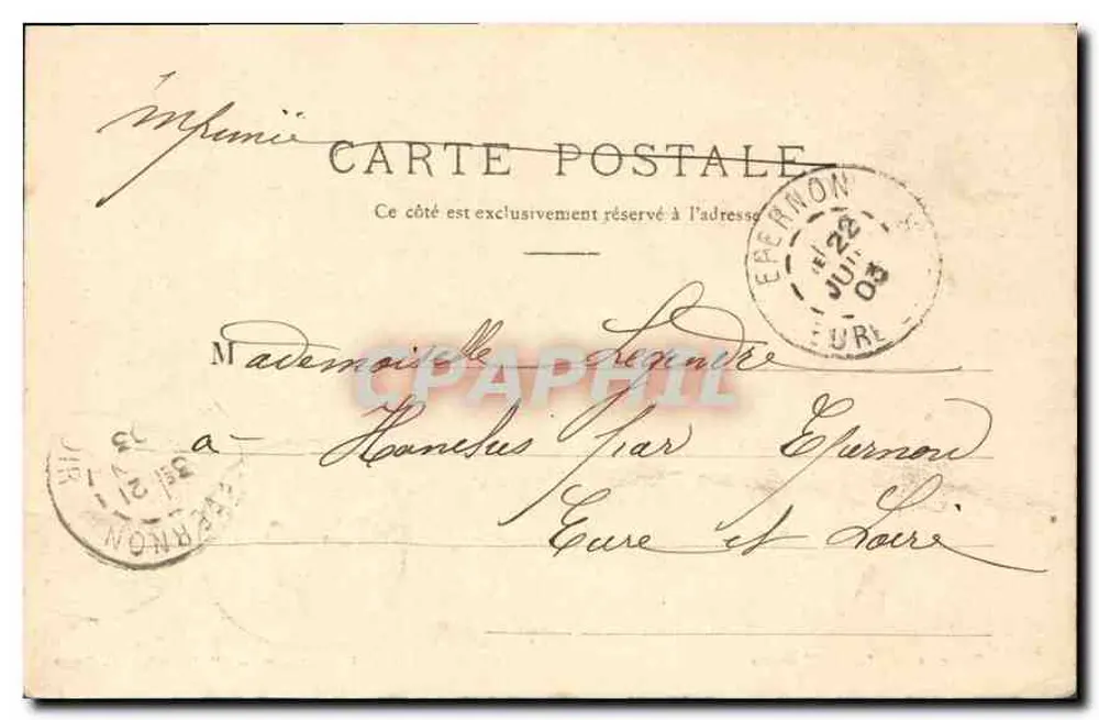 Troyes — A Prefeitura — E. Guyot, fot. — V° Bertz - Verso