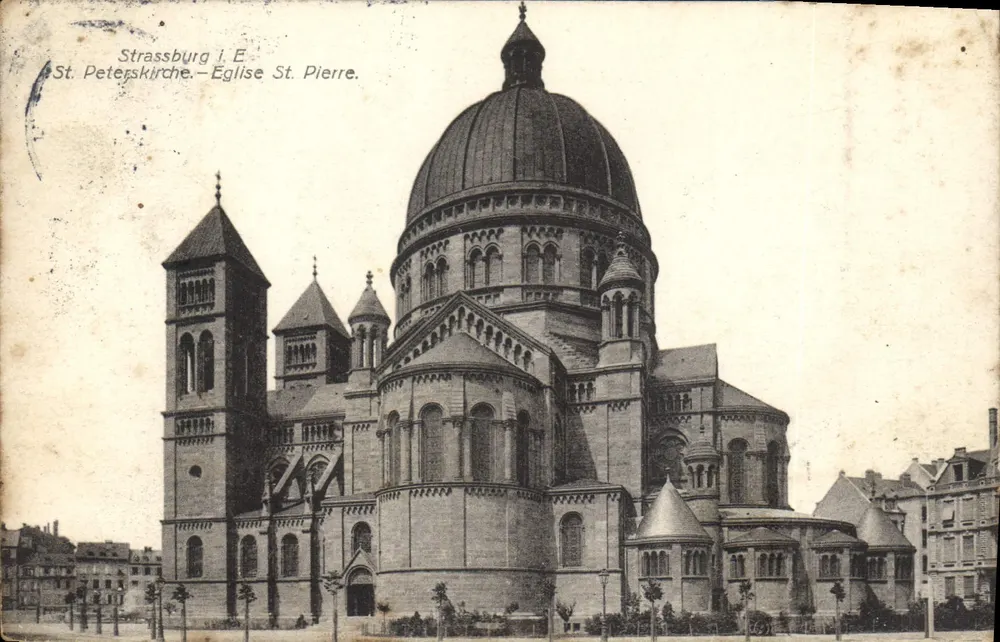 Straßburg - Kirche Saint-Pierre — Kunstverlag L. Hartmann, Nr. 1424 - Vorderseite