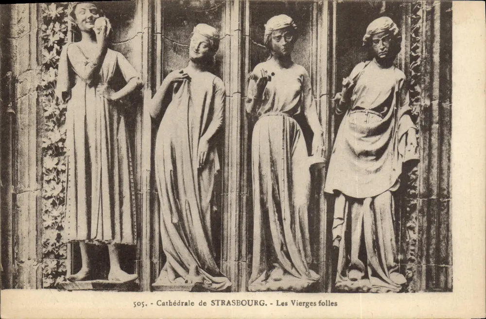 Strasbourg-Kathedrale — Die Wahnsinnigen Jungfrauen — n° 505 - Vorderseite