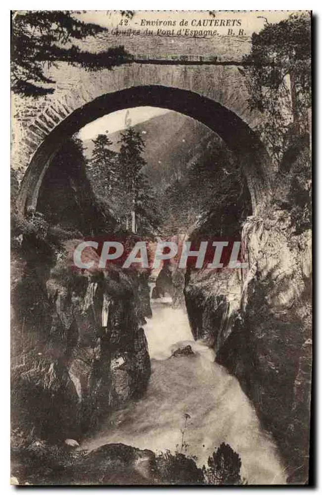 Sturz des Pont d'Espagne — Umgebung von Cauterets — B. R. n°42 - Vorderseite