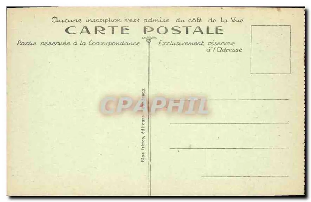 Sturz des Pont d'Espagne — Umgebung von Cauterets — B. R. n°42 - Rückseite
