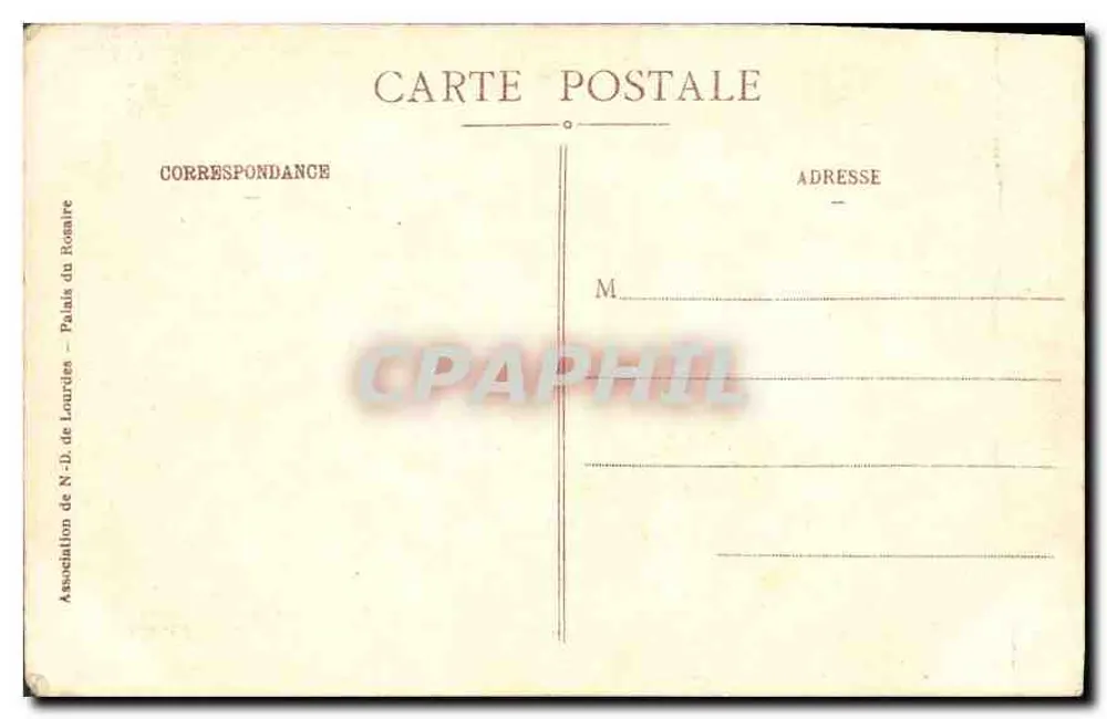 Lourdes - A Basílica e o Gave — Associação do Rosário - Verso