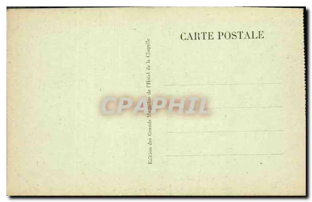 Lourdes — Ansicht der Basilika und der Pyrenäen — Edition der Großen Geschäfte des Hotels de la Chapelle - Rückseite