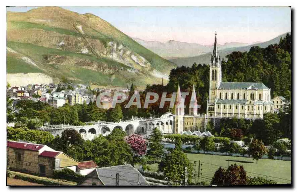 Lourdes — A Basílica, a cidade e o Pic du Jer - Frente