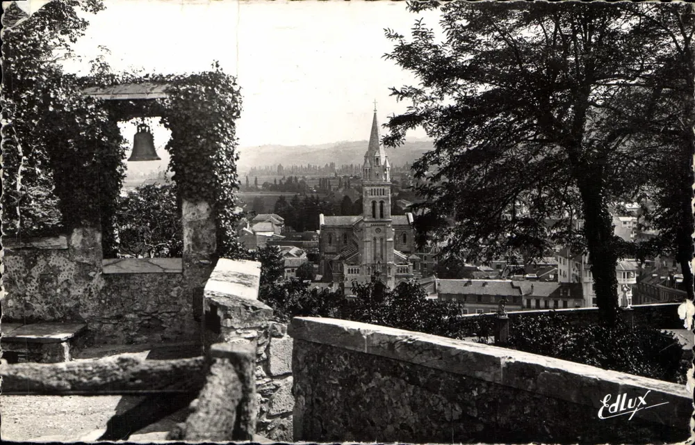 Lourdes — Ansicht vom Schloss — Edlux - Vorderseite