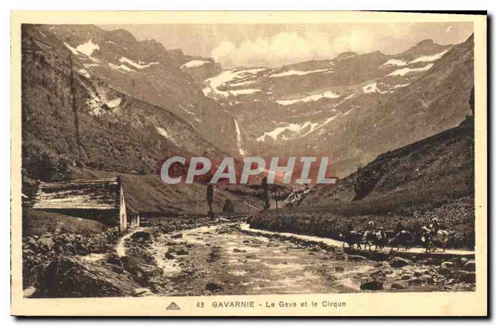 Gavarnie - Het Gave en het Cirque — Uitgever: G. Alaincade des Arts Mécaniques, Brestbourg - Voorkant